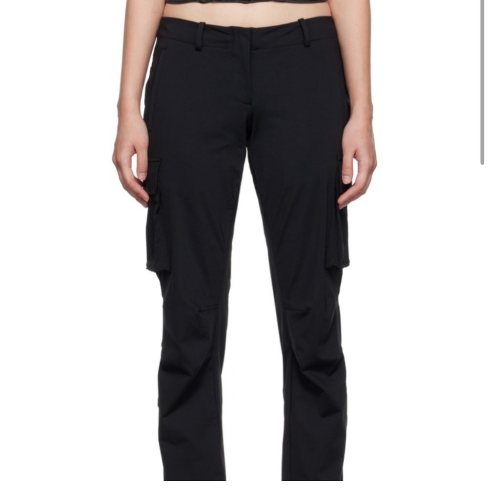 Miaou Black Trousers Slim Fit High-Waisted